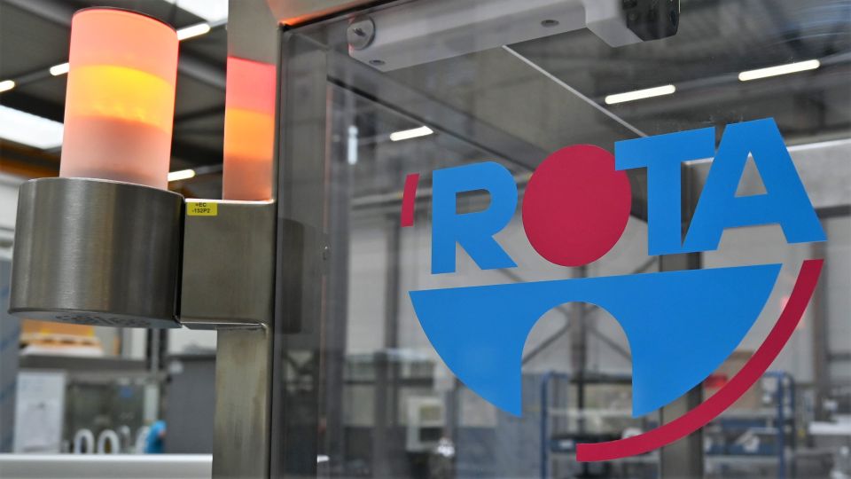 ROTA Logo on a filling machine